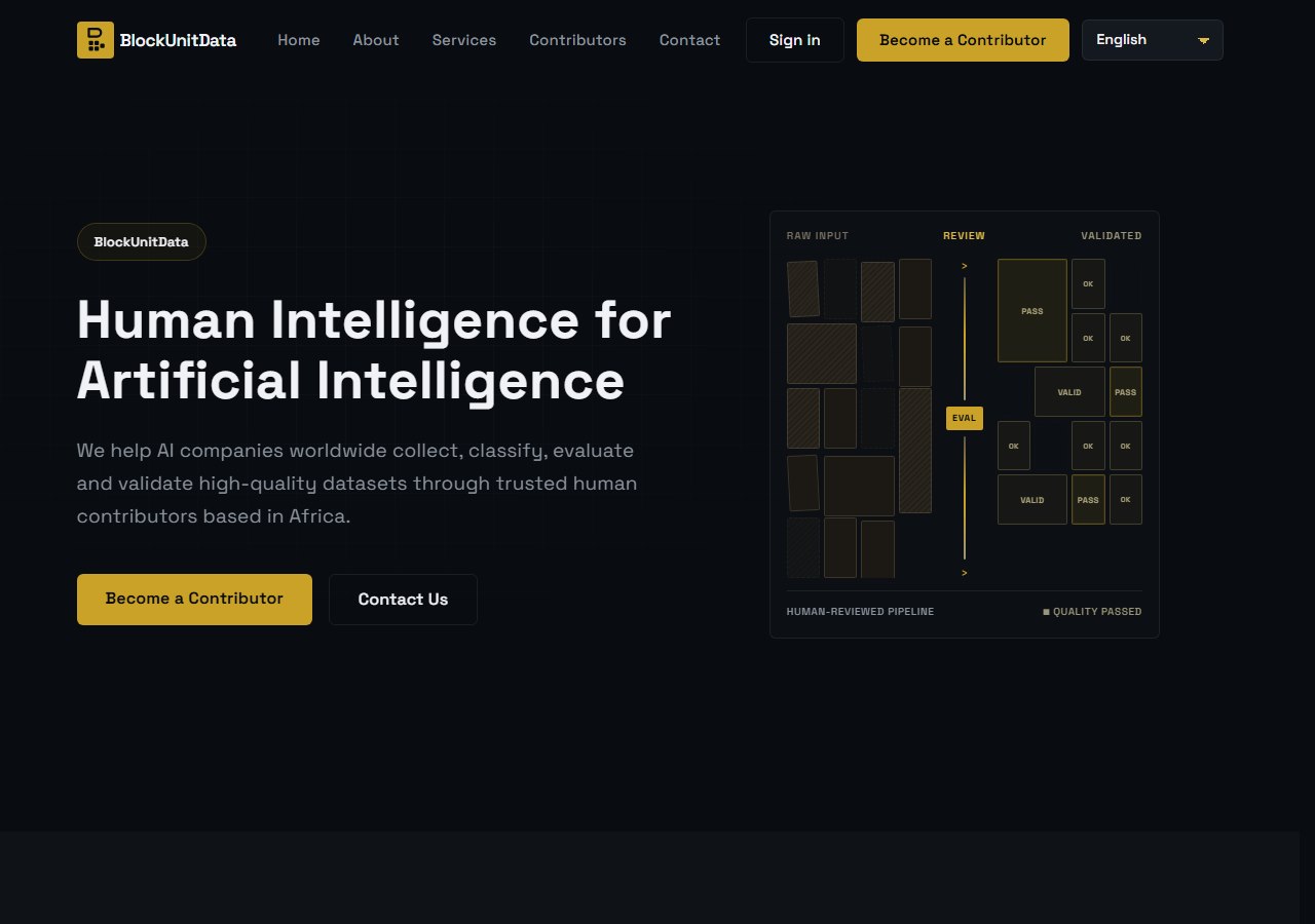 BlockUnitData website